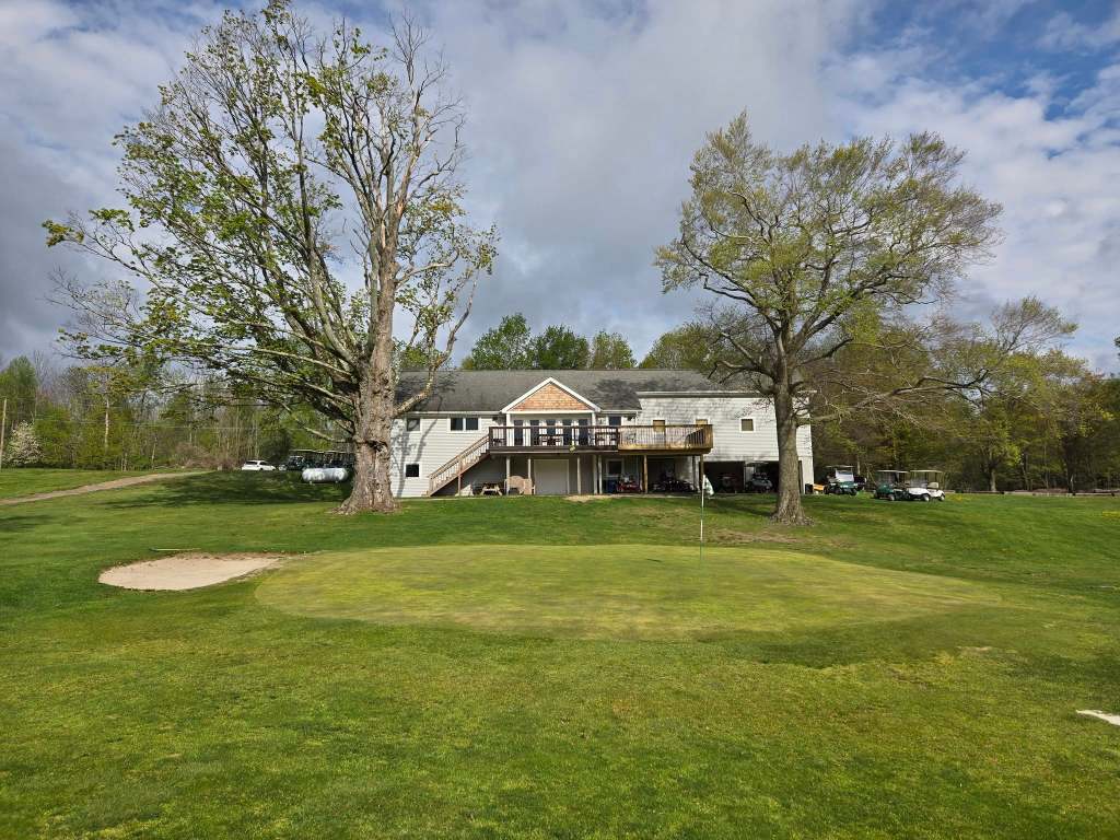 View of golf course clubhouse